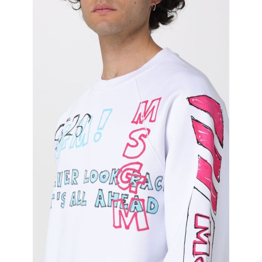 Msgm Sweatshirt Men White - Picture 3 of 3